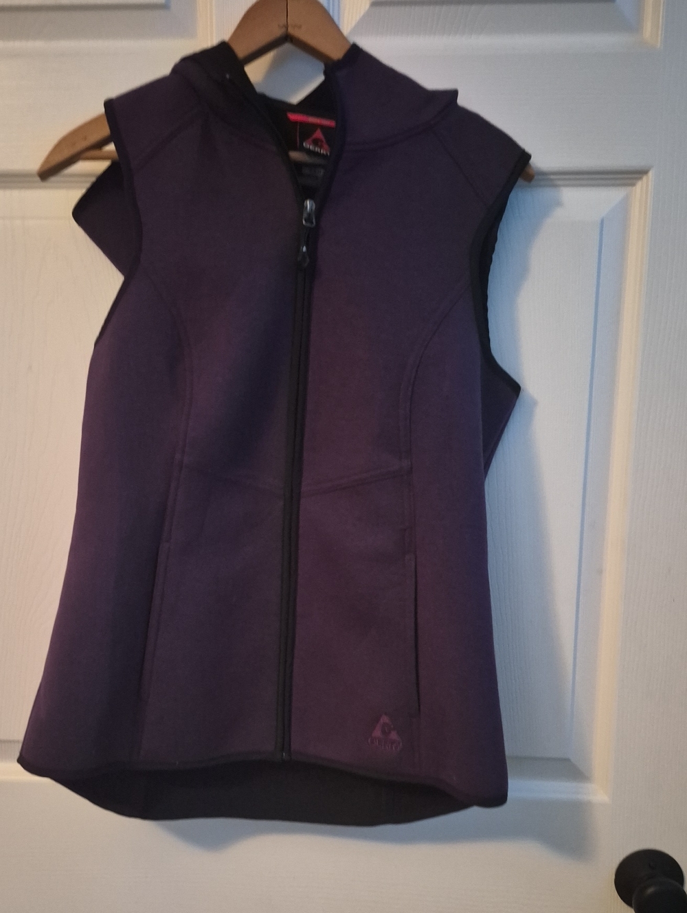 Gerry Purple Women's Hooded Scuba Vest with Front Zip